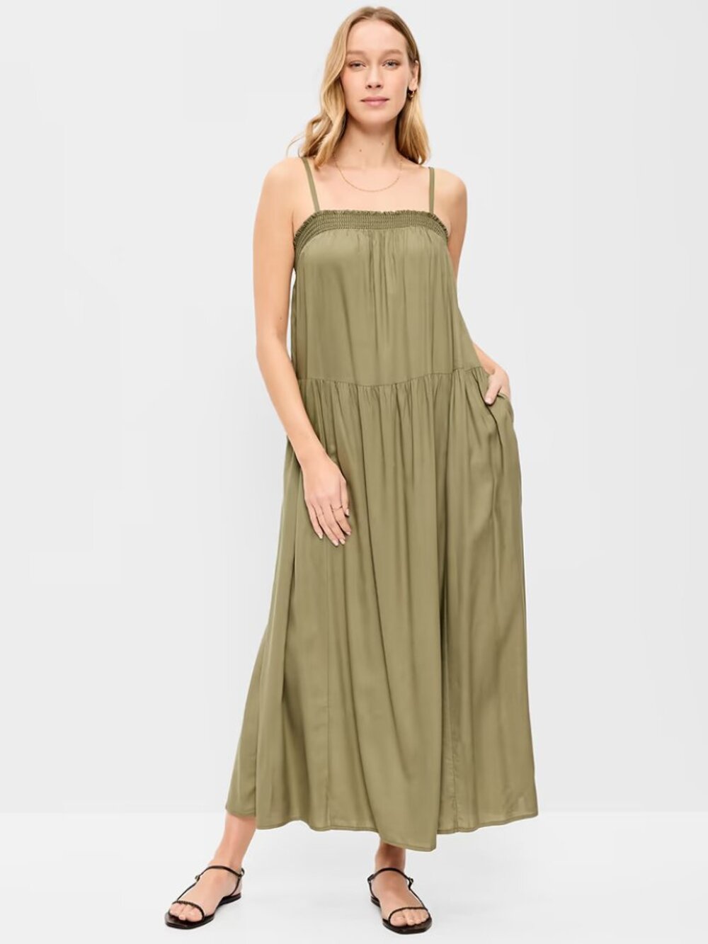 Old Navy Women's Small Airy Smocked Maxi Dress NWT 60% off Retail